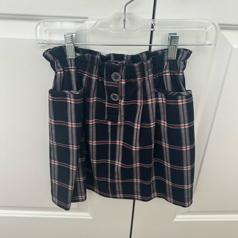 Mini plaid skirt